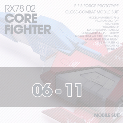 PG] RX78-02 CORE FIGHTER 06-11