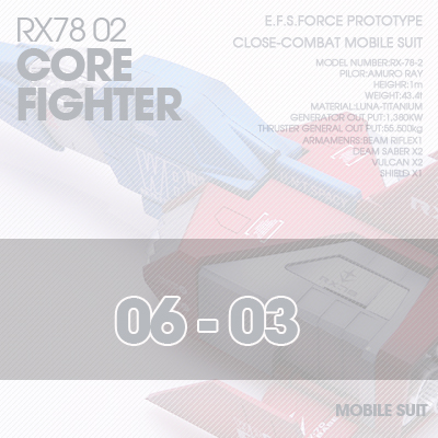 PG] RX78-02 CORE FIGHTER 06-03