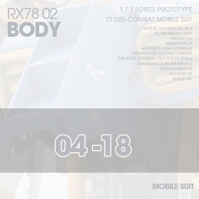 PG] RX78-02 BODY 04-18
