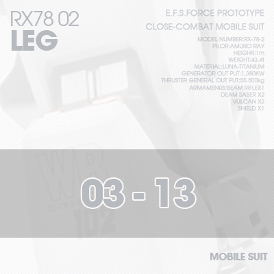 PG] RX78-02 LEG 03-13