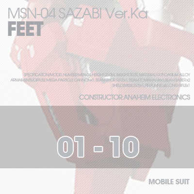 MG] MSN-04 SAZABI Ver.Ka FEET 01-10