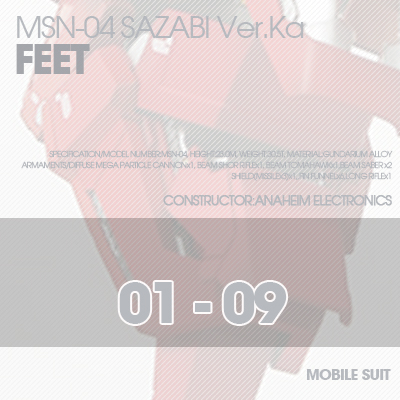 MG] MSN-04 SAZABI Ver.Ka FEET 01-09