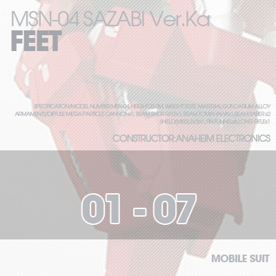 MG] MSN-04 SAZABI Ver.Ka FEET 01-07