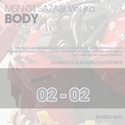 MG] MSN-04 SAZABI Ver.Ka BODY 02-02