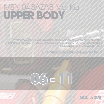 MG] SAZABI Ver.Ka Ver02 Upper Body 06-11