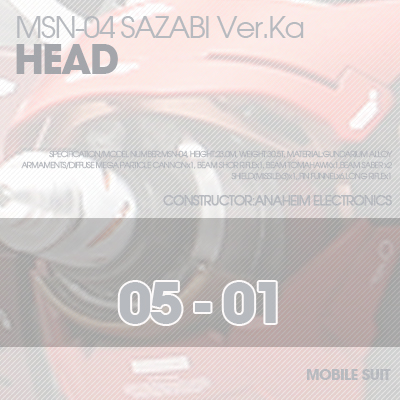 MG] SAZABI Ver.Ka Ver02 HEAD 05-01