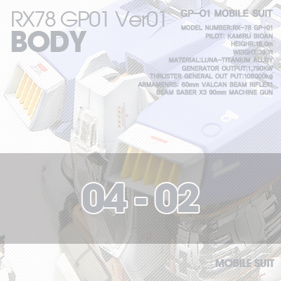 PG] RX78 GP-01 BODY 04-02