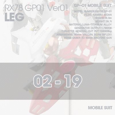 PG] RX78 GP-01 LEG 02-19