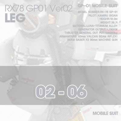 PG] RX78 GP-01Ver02LEG 02-06