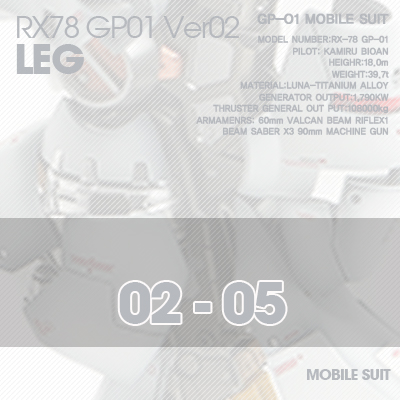 PG] RX78 GP-01Ver02LEG 02-05
