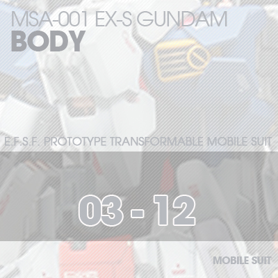 MG] EX-S GUNDAM Body01 03-12