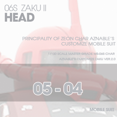 MG] Char Zaku 2.0 HEAD 05-04