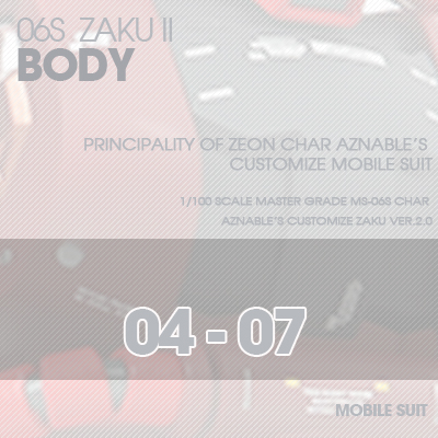 MG] Char Zaku 2.0 BODY 04-07