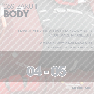 MG] Char Zaku 2.0 BODY 04-05