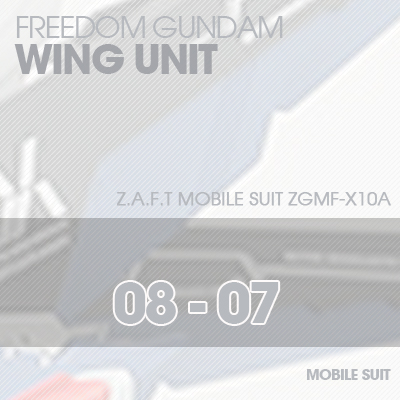 MG] ZGMF-X10A FREEDOM GUNDAM WING UNIT 08-07