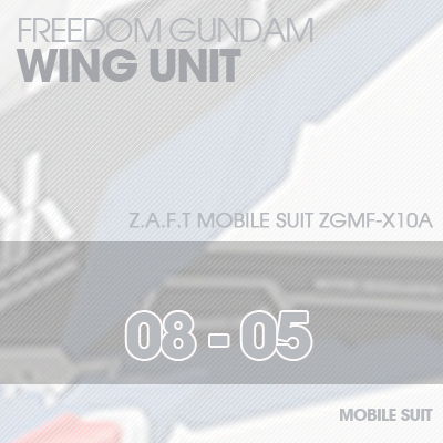 MG] ZGMF-X10A FREEDOM GUNDAM WING UNIT 08-05