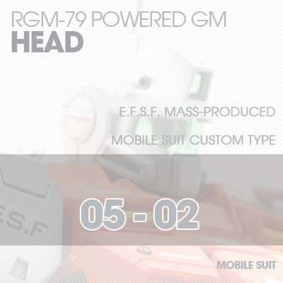 MG] RGM79 POWERED GM HEAD 05-02