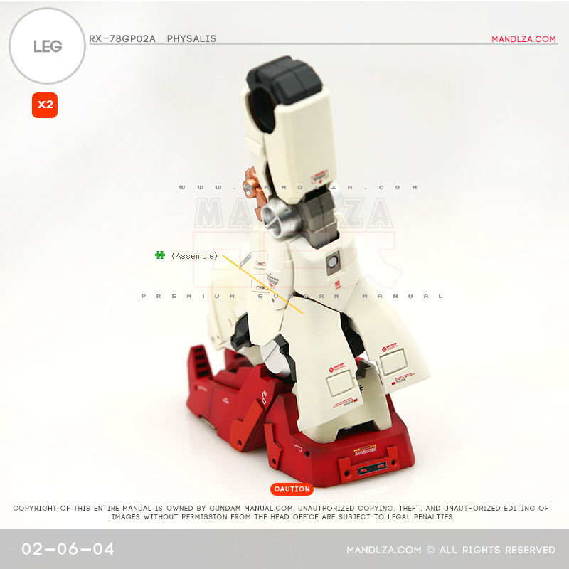 MG] RX78 GP02 PHYSALIS LEG 02-06