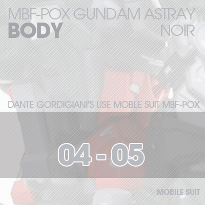 MG] ASTRAY NOIR BODY 04-05