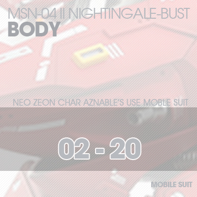 RE/100] MSN-04 NIGHTINGALE BUST BODY 02-20