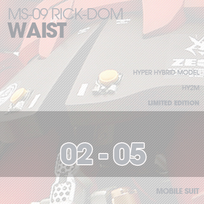 INJECTION] Rick-Dom HY2M 1/60 WAIST 02-05