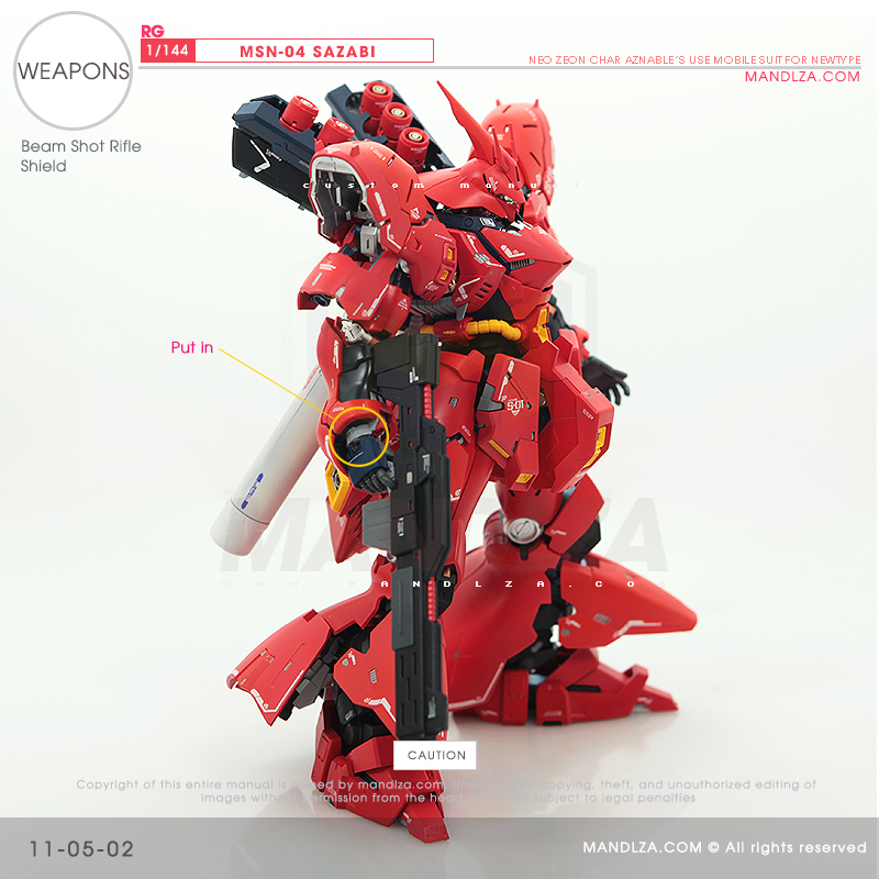 RG] MSN-04 SAZABI Weapons 11-05