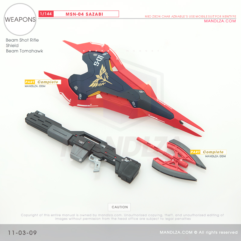 RG] MSN-04 SAZABI Weapons 11-03