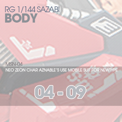RG] MSN-04 SAZABI BODY 04-09