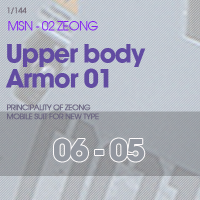 RG] MSN-02 ZEONG Upper Body Armor 02 06-05
