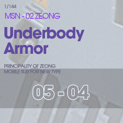 RG] MSN-02 ZEONG Under Body Armor 05-04