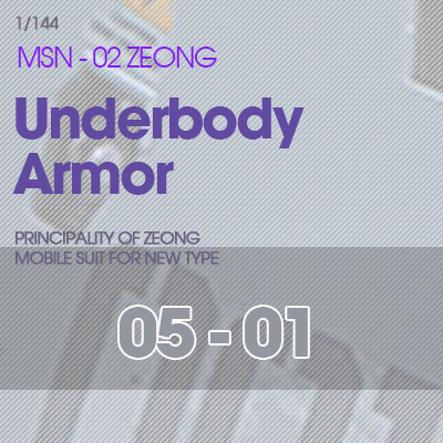 RG] MSN-02 ZEONG Under Body Armor 05-01