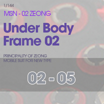 RG] MSN-02 ZEONG Under Body Frame 02-05