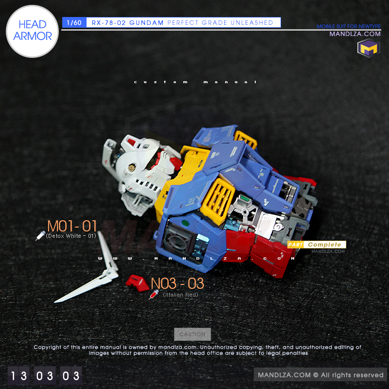 PG] RX-78 UNLEASHED HEAD ARMOR 13-03